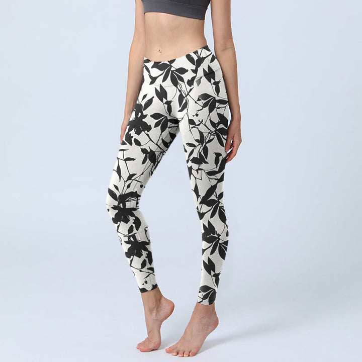 Leggings de yoga para mujer con estampado de Buddha Stones - Nieve - US18，UK/AU22，EU50 (4XL) - image 0