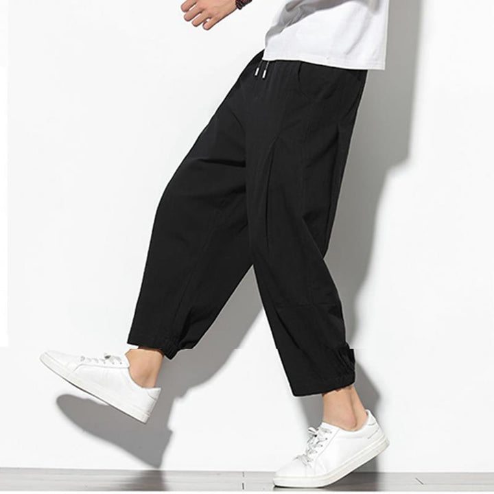 Pantalones de verano Buddha Stones para hombre, de algodón y lino, con bolsillos, talla 7-8 - image 21