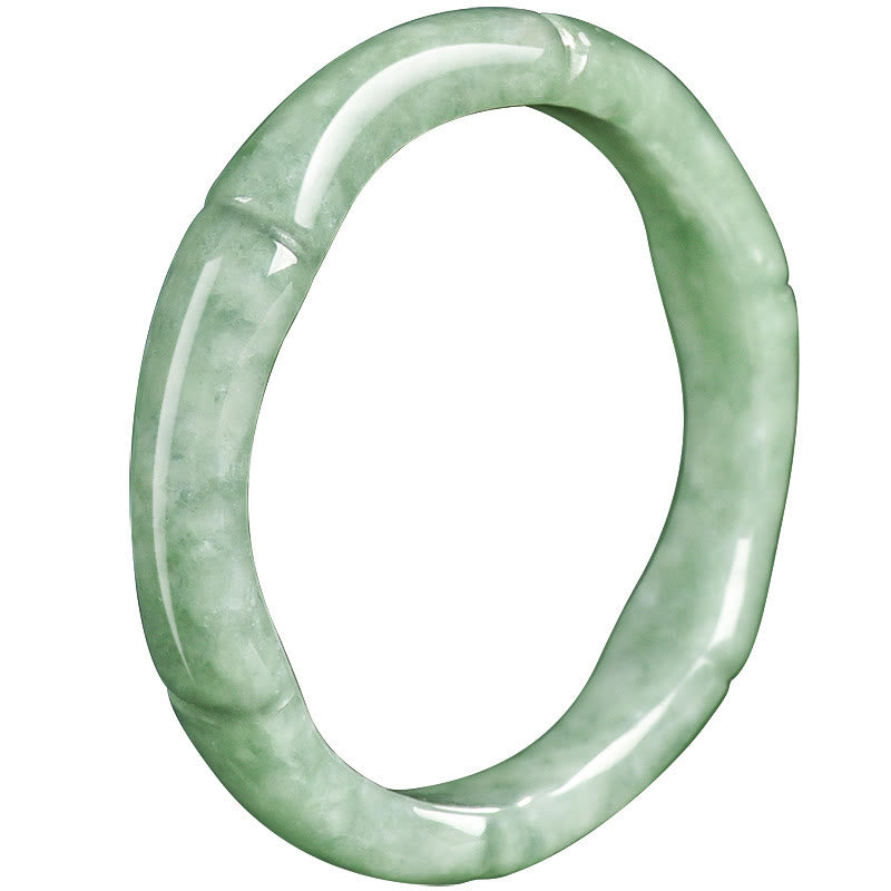Anillo de jade con diseño de bambú natural y Buddha Stones - image 13