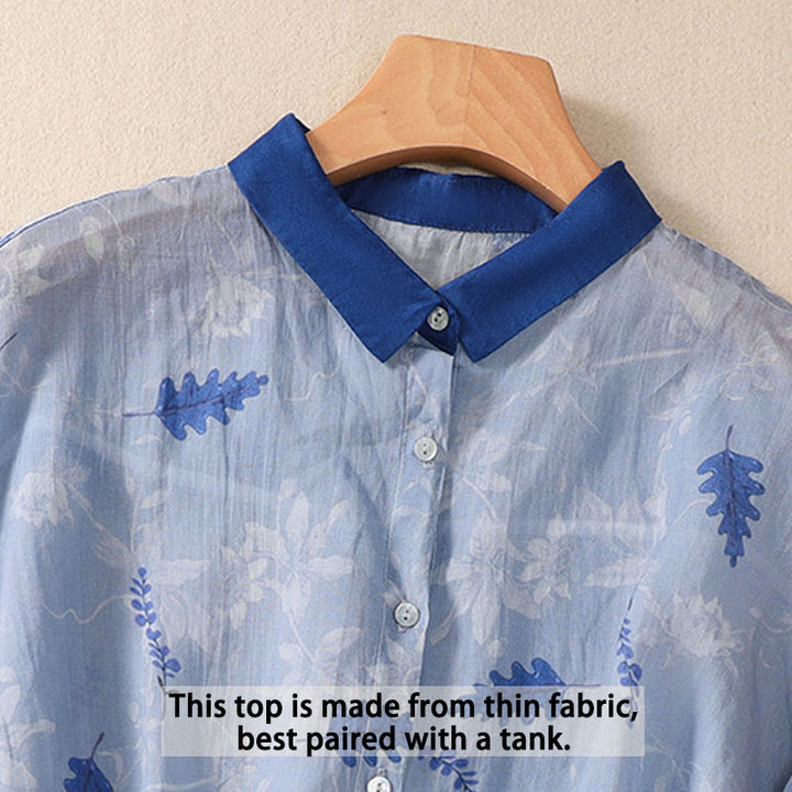 Camisa de manga corta para mujer con Buddha Stones - image 12