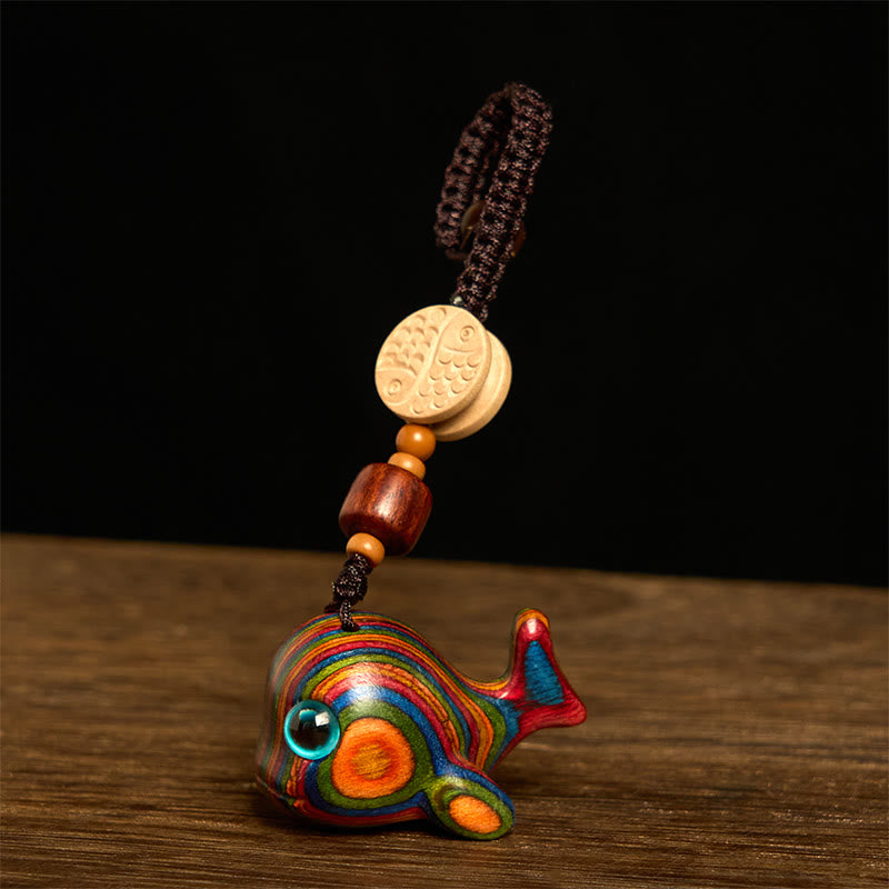 Buddha Stones, arcoíris, eucalipto, delfín, tallado con un efecto positivo, decoración para colgar en el teléfono. - Llavero - image 1