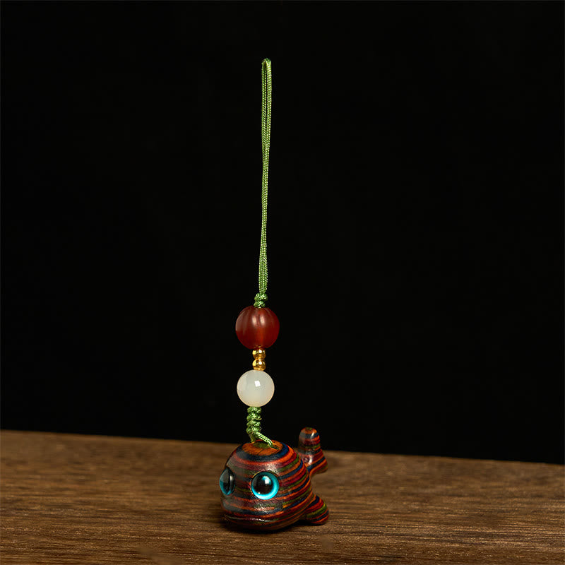 Buddha Stones, arcoíris, eucalipto, delfín, tallado con un efecto positivo, decoración para colgar en el teléfono. - Decoración para colgar el teléfono - image 9