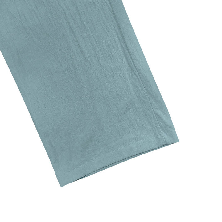 Pantalones casuales de algodón con botones y bolsillos para hombre , de Buddha Stones - image 21