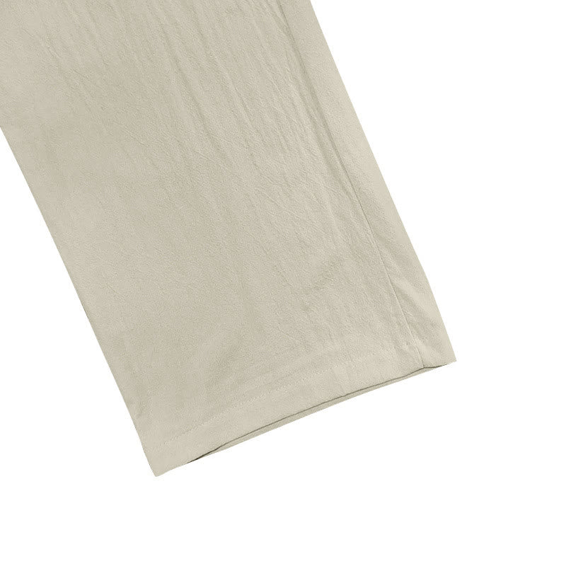 Pantalones casuales de algodón con botones y bolsillos para hombre , de Buddha Stones - image 37