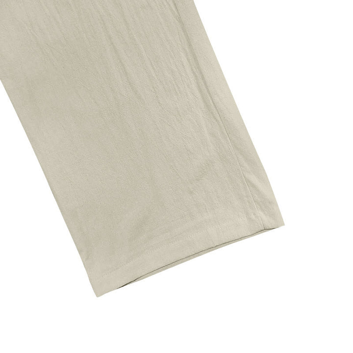 Pantalones casuales de algodón con botones y bolsillos para hombre , de Buddha Stones - image 37
