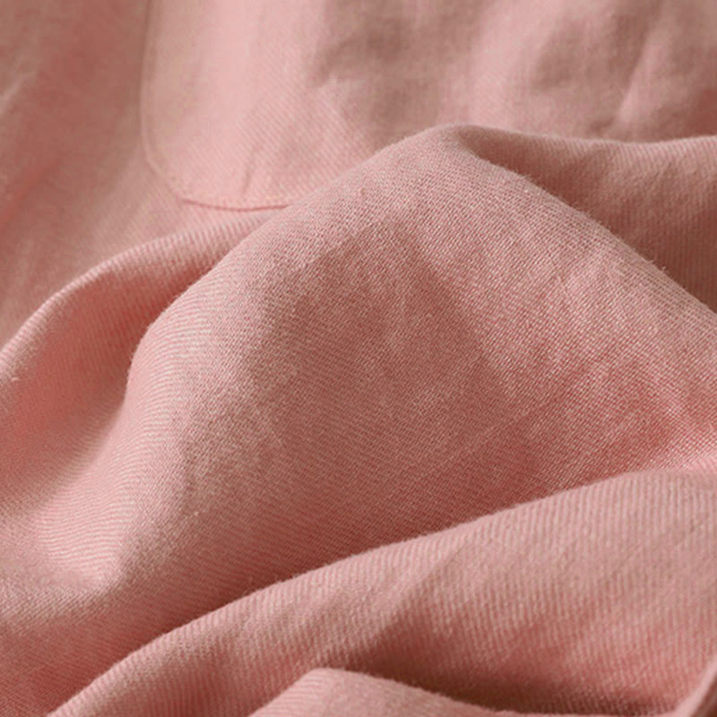 Pantalones casuales de pierna ancha con bolsillos y diseño de Buddha Stones, de poliéster, lisos, de retazos, para mujer, de largo 7-8 - image 7