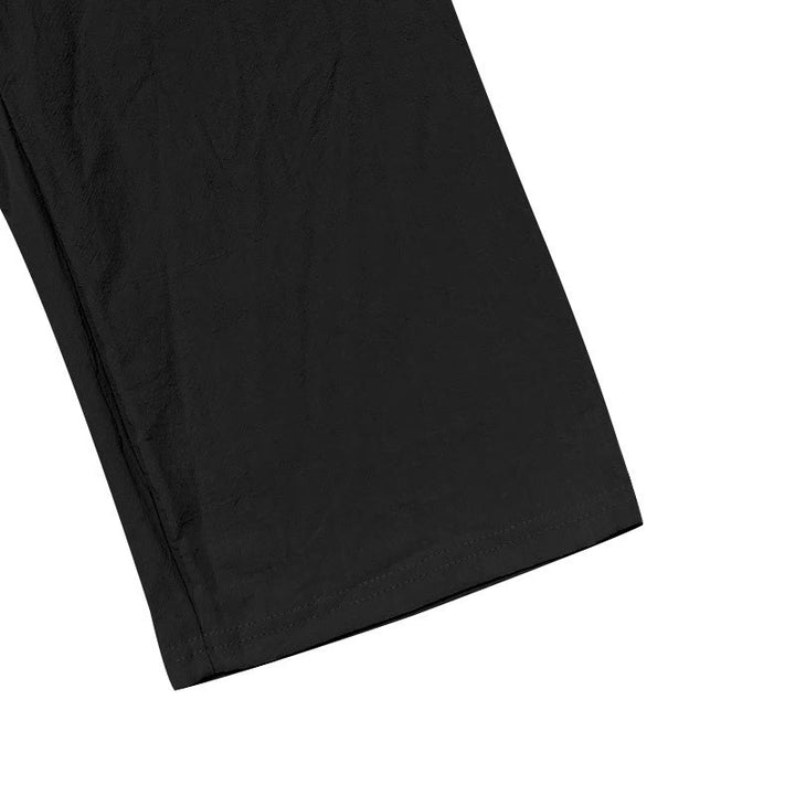 Pantalones de algodón para hombre con bolsillos y botones de color liso con cordón ajustable y Buddha Stones - image 13