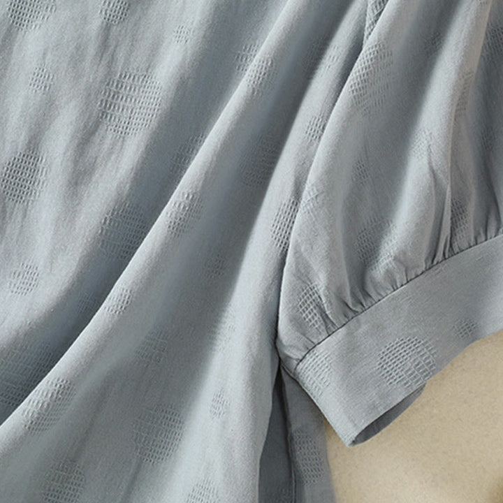 Conjunto de 2 piezas de camisa de manga corta y pantalones harén para mujer con Buddha Stones y ropa de meditación - image 4
