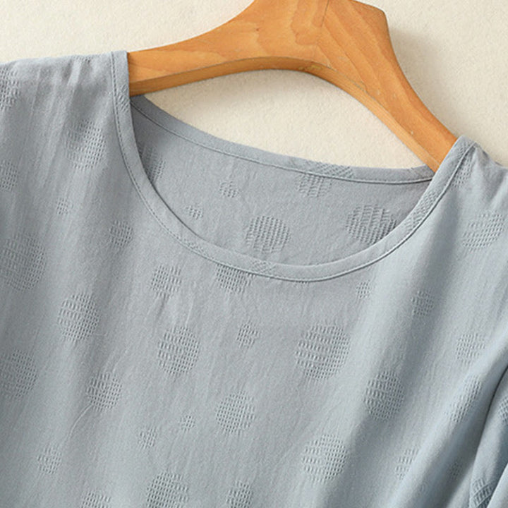 Conjunto de 2 piezas de camisa de manga corta y pantalones harén para mujer con Buddha Stones y ropa de meditación - image 4