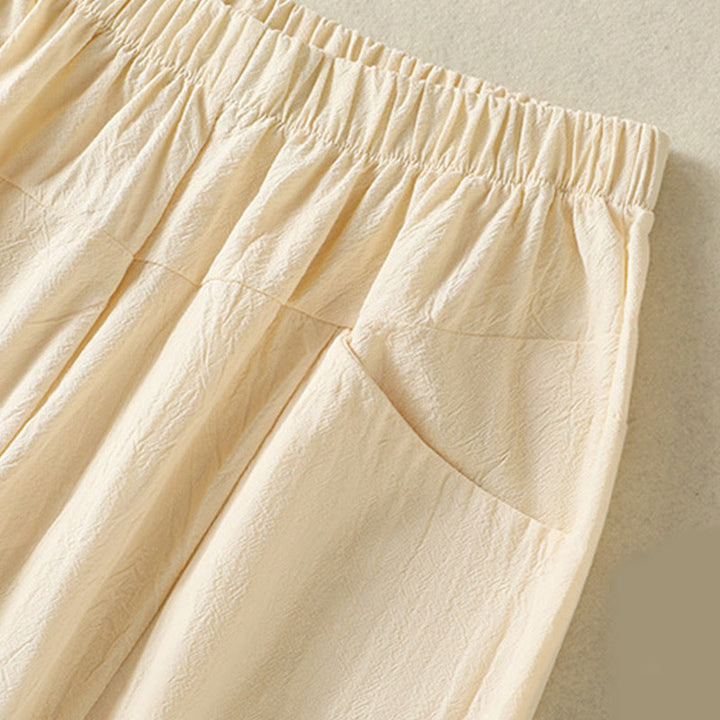 Conjunto de 2 piezas de camisa de manga corta y pantalones harén para mujer con Buddha Stones y ropa de meditación - image 15