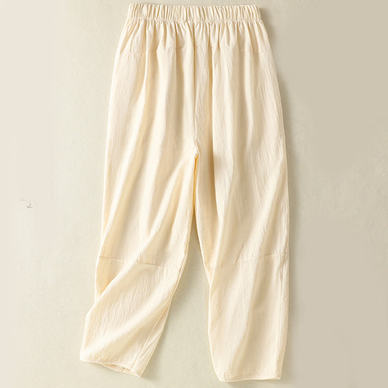 Conjunto de 2 piezas de camisa de manga corta y pantalones harén para mujer con Buddha Stones y ropa de meditación - image 10