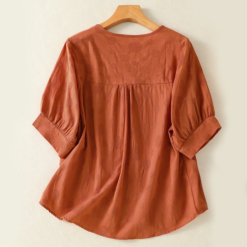 Conjunto de 2 piezas de camisa de manga corta y pantalones harén para mujer con Buddha Stones y ropa de meditación - image 19