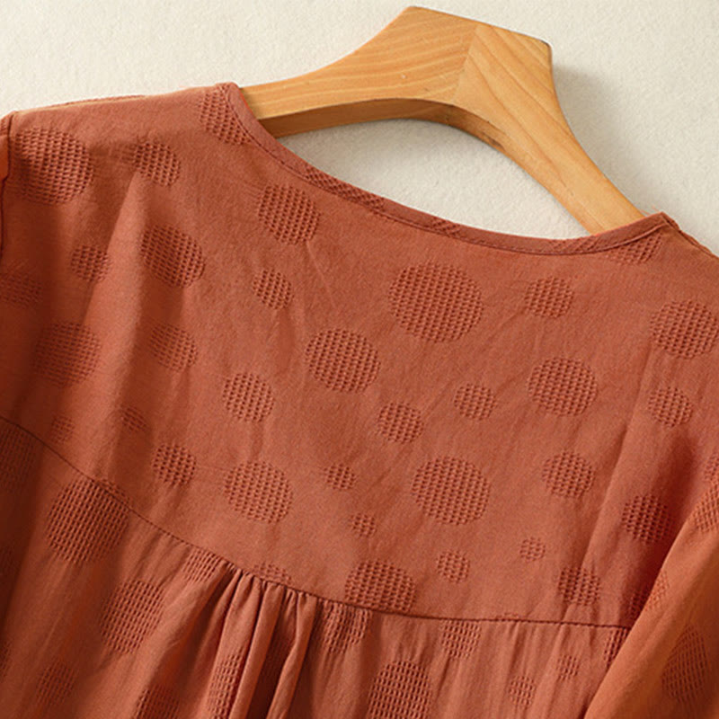 Conjunto de ropa de meditación Buddha Stones de 2 piezas: camisa de manga corta lisa para mujer, pantalones harem. - image 20