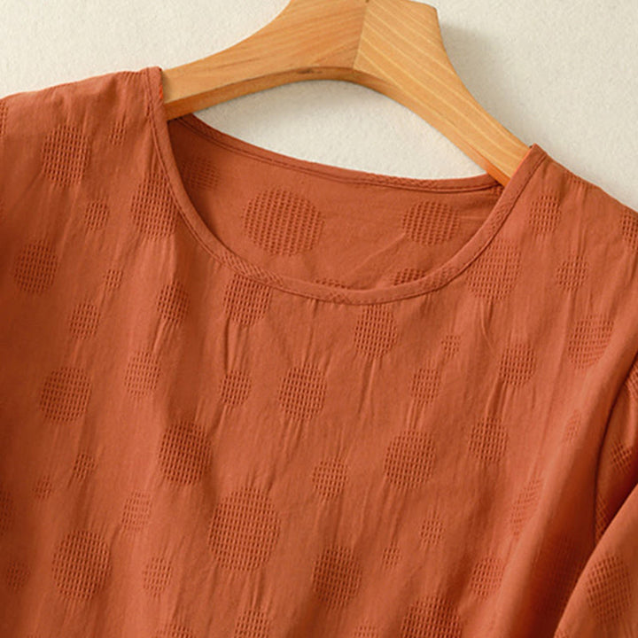 Conjunto de ropa de meditación Buddha Stones de 2 piezas: camisa de manga corta lisa para mujer, pantalones harem. - image 19