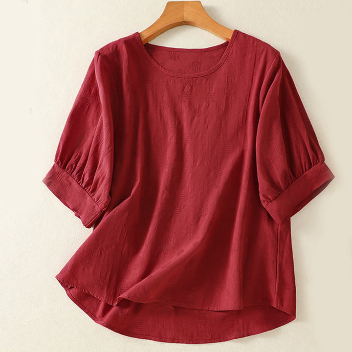 Conjunto de 2 piezas de camisa de manga corta y pantalones harén para mujer con Buddha Stones y ropa de meditación - image 25