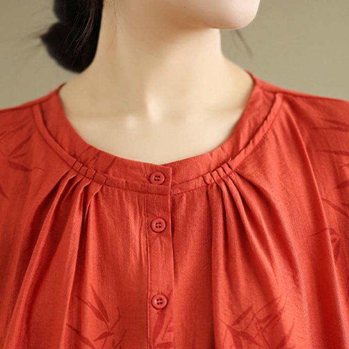 Conjunto de 2 piezas de camisa de manga corta y pantalones harén para mujer con Buddha Stones y ropa de meditación informal - image 16