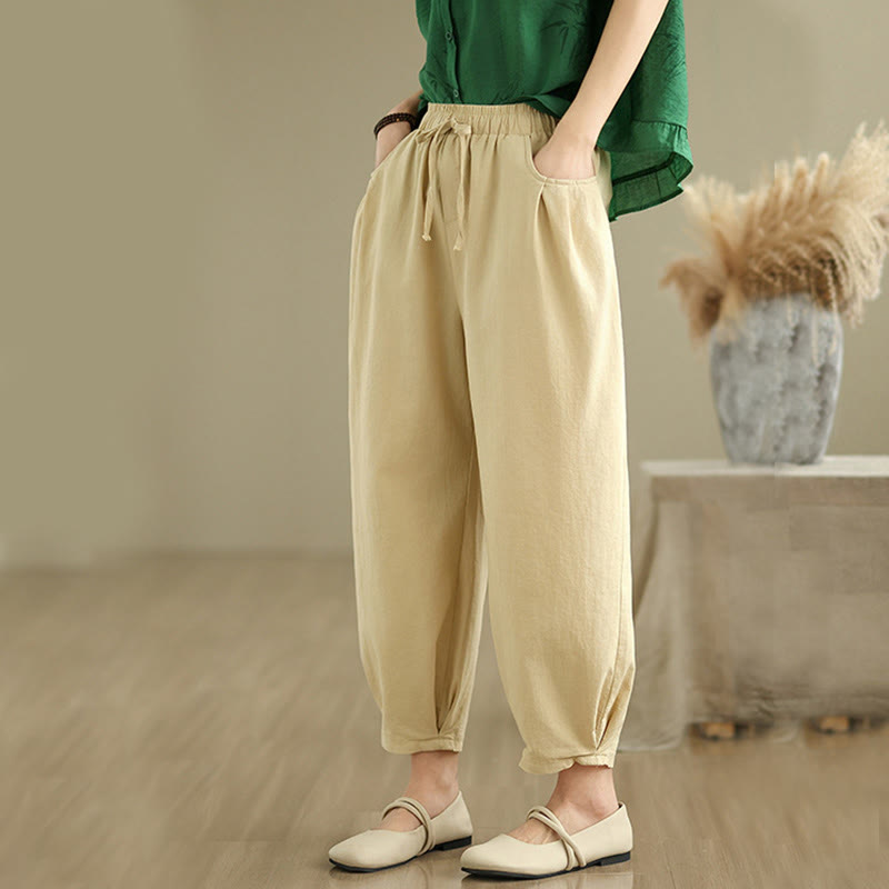 Conjunto de 2 piezas de camisa de manga corta y pantalones harén para mujer con Buddha Stones y ropa de meditación informal - image 21