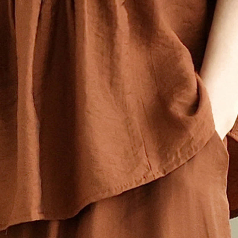 Conjunto de 2 piezas de ropa de meditación informal con cuello alto y pantalones holgados para mujer con Buddha Stones - image 4