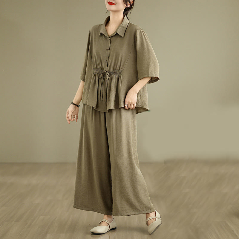 Conjunto de 2 piezas de ropa de meditación informal con cuello alto y pantalones holgados para mujer con Buddha Stones - image 16