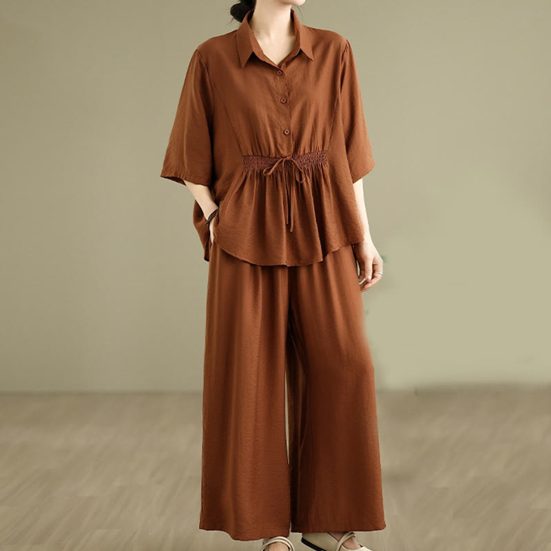 Conjunto de 2 piezas de ropa de meditación informal con cuello alto y pantalones holgados para mujer con Buddha Stones - image 12