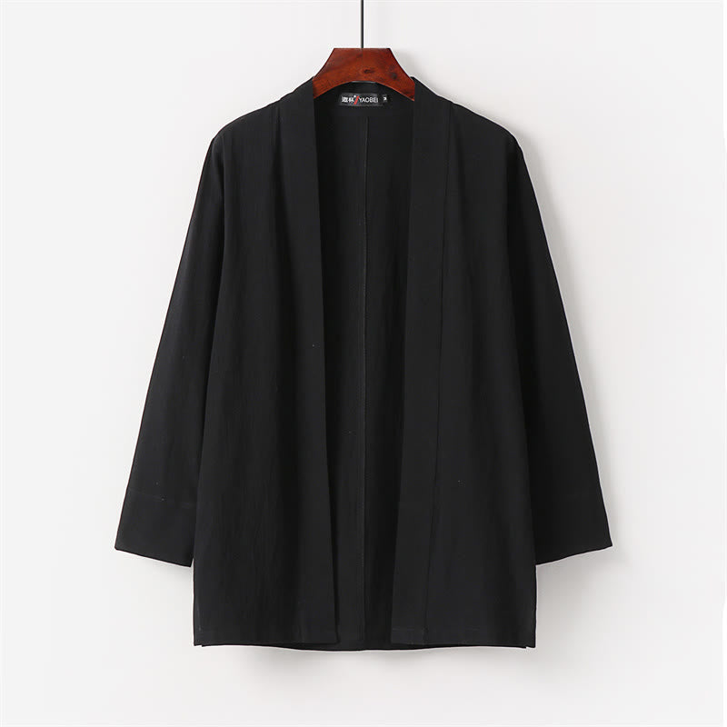 Conjunto de 2 piezas de kimono de algodón con pantalones hasta los tobillos para hombre con Buddha Stones. - image 7