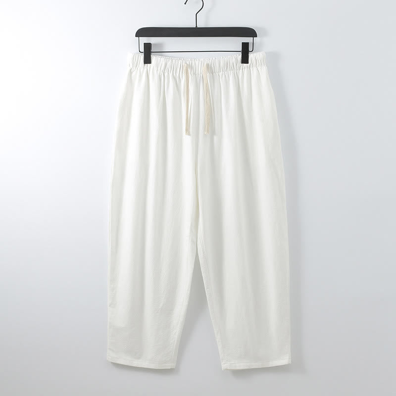 Conjunto de 2 piezas de kimono de algodón con pantalones hasta los tobillos para hombre con Buddha Stones. - image 4