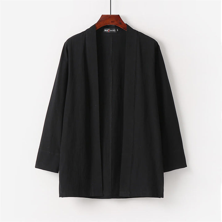 Conjunto de 2 piezas de kimono de algodón con pantalones hasta los tobillos para hombre con Buddha Stones. - image 7