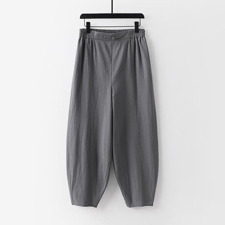 Conjunto de 2 piezas de camisa y pantalones de algodón con cuello en V y media manga con bolsillos para meditación de Buddha Stones para hombre - image 9