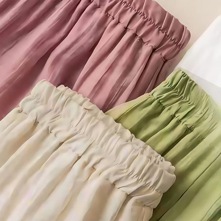 Pantalones anchos de lino y algodón con cordón para mujer, diseño retro informal con bordado de Buddha Stones y bolsillos - image 3