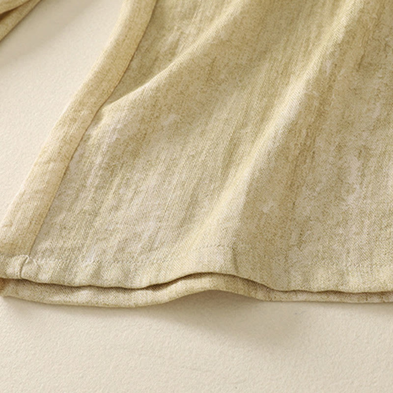 Pantalones de algodón de pierna ancha para mujer con diseño de Buddha Stones , lisos, con cordón y cremallera, con bolsillos, para verano - image 11