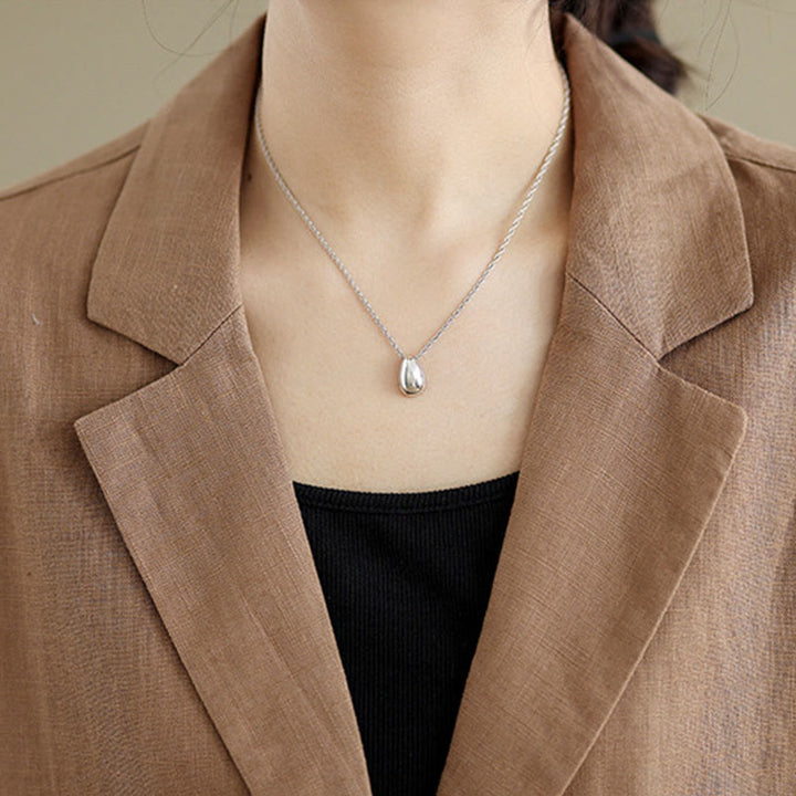 Abrigo de lino y algodón con solapa y diseño informal de botones de otoño con Buddha Stones y bolsillos para mujer - image 11