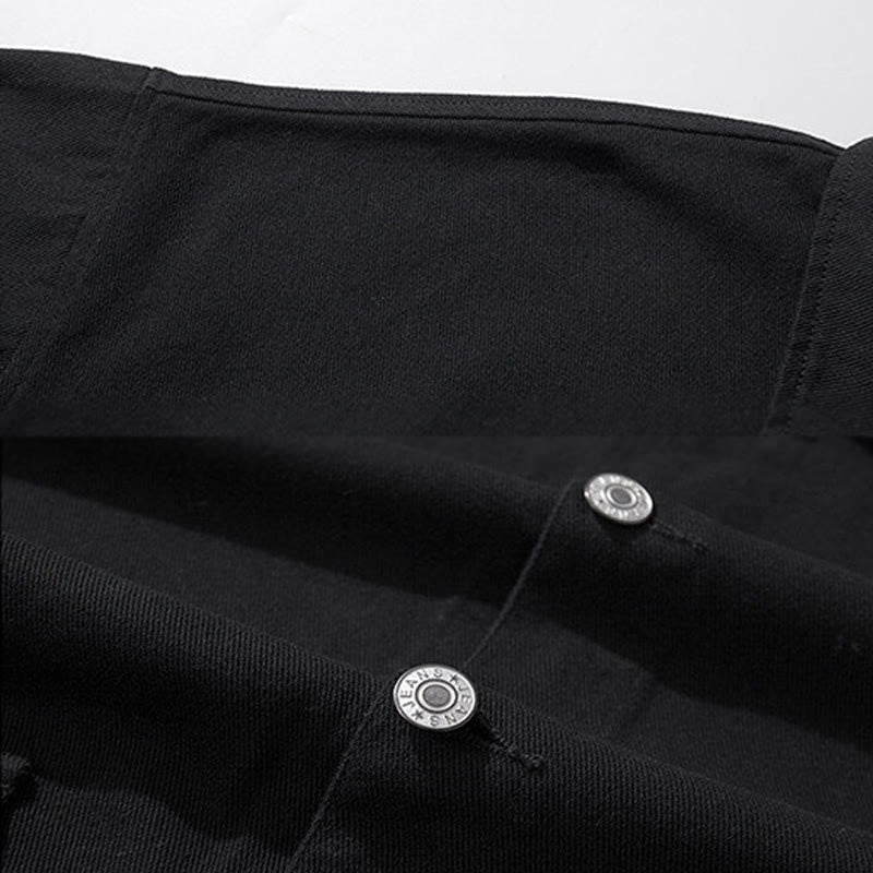 Chaqueta de algodón para hombre, con cuello alto, botones y manga larga, con estampado de Buddha Stones y bolsillos. - image 5