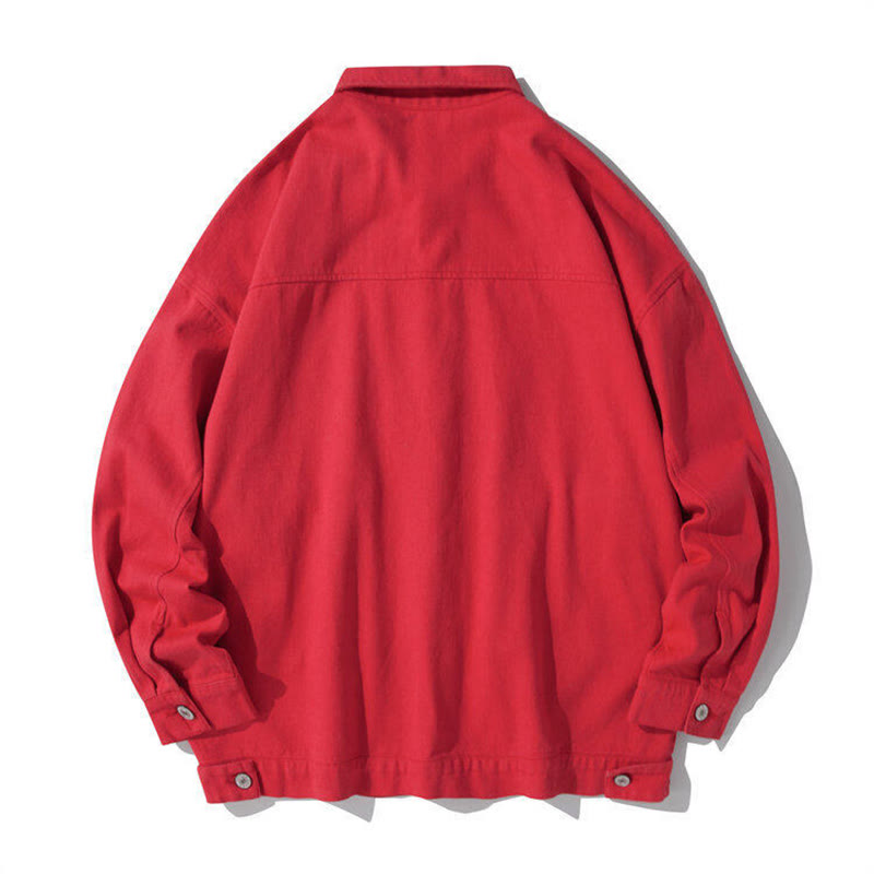 Chaqueta de algodón para hombre, con cuello alto, botones y manga larga, con estampado de Buddha Stones y bolsillos. - image 12
