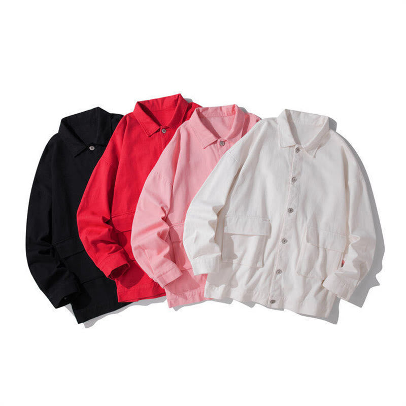 Chaqueta de algodón para hombre, con cuello alto, botones y manga larga, con estampado de Buddha Stones y bolsillos. - image 13