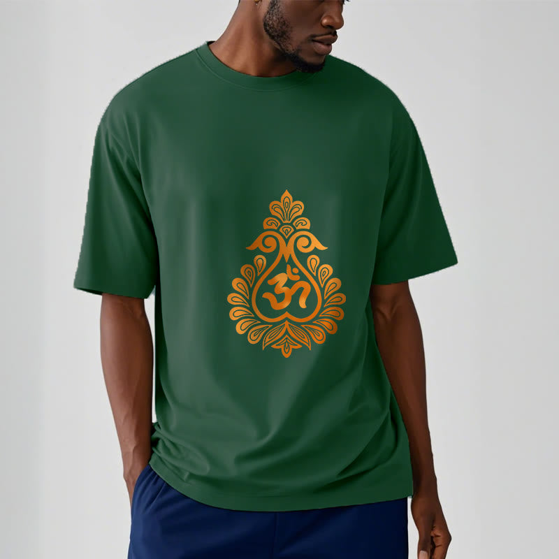Camiseta con diseño de calabaza y Buddha Stones con símbolo OM - image 10