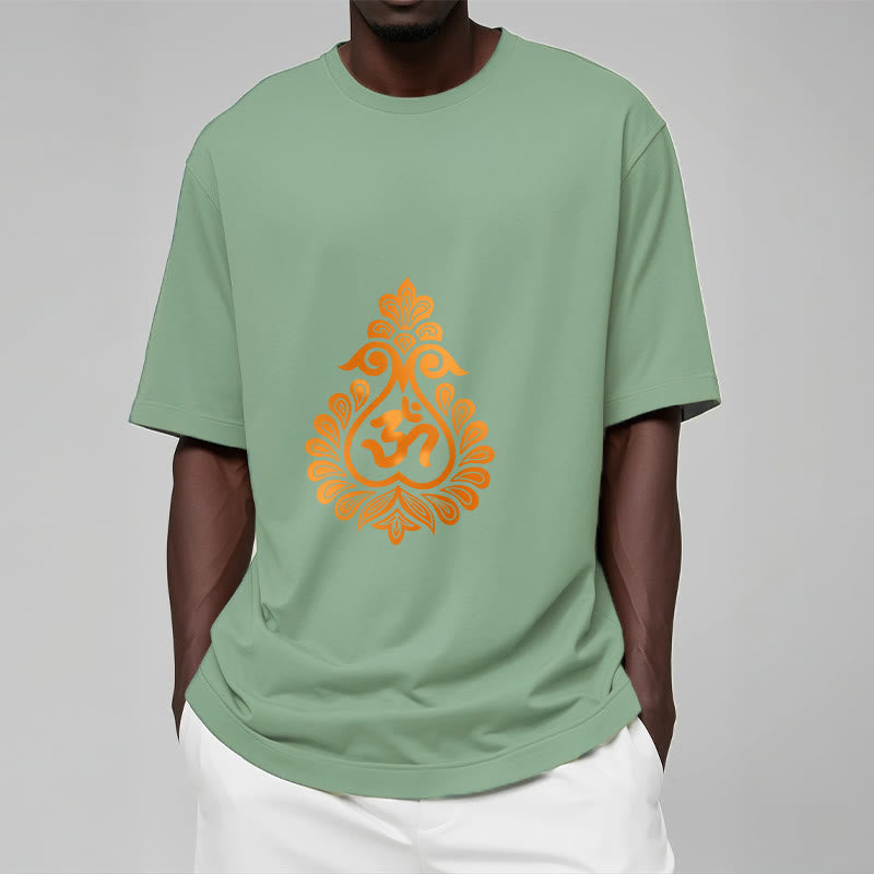 Camiseta con diseño de calabaza y Buddha Stones con símbolo OM - image 19