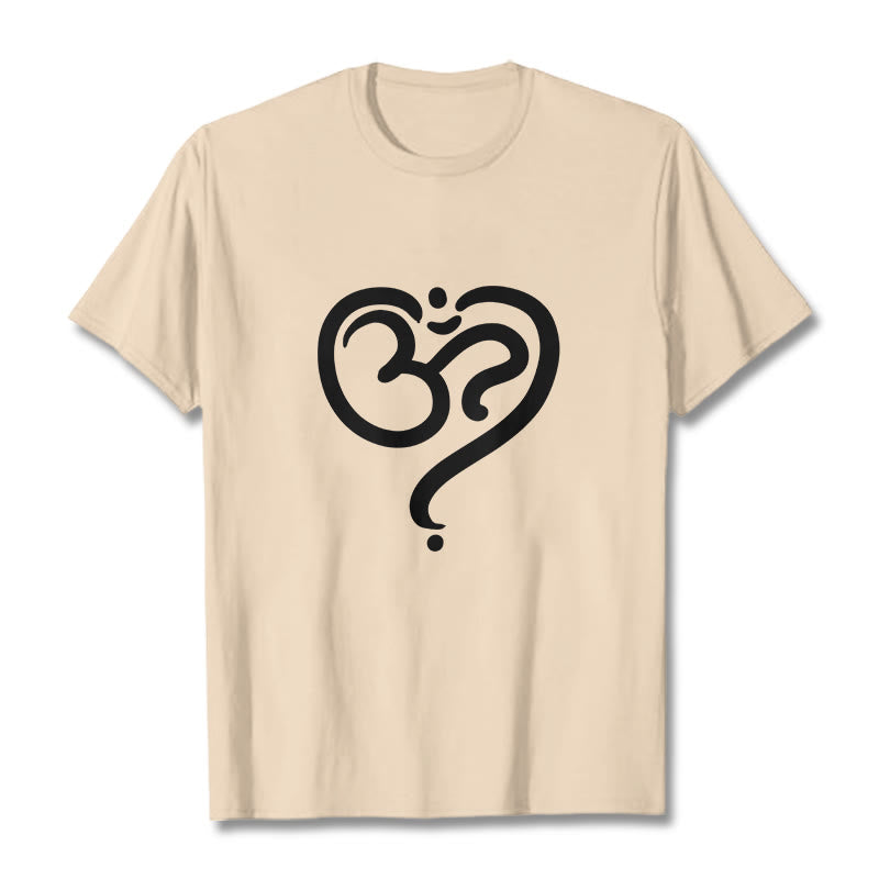 Camiseta con diseño de símbolo OM y corazón de amor con Buddha Stones - Sopa de mariscos - 2XL - image 12