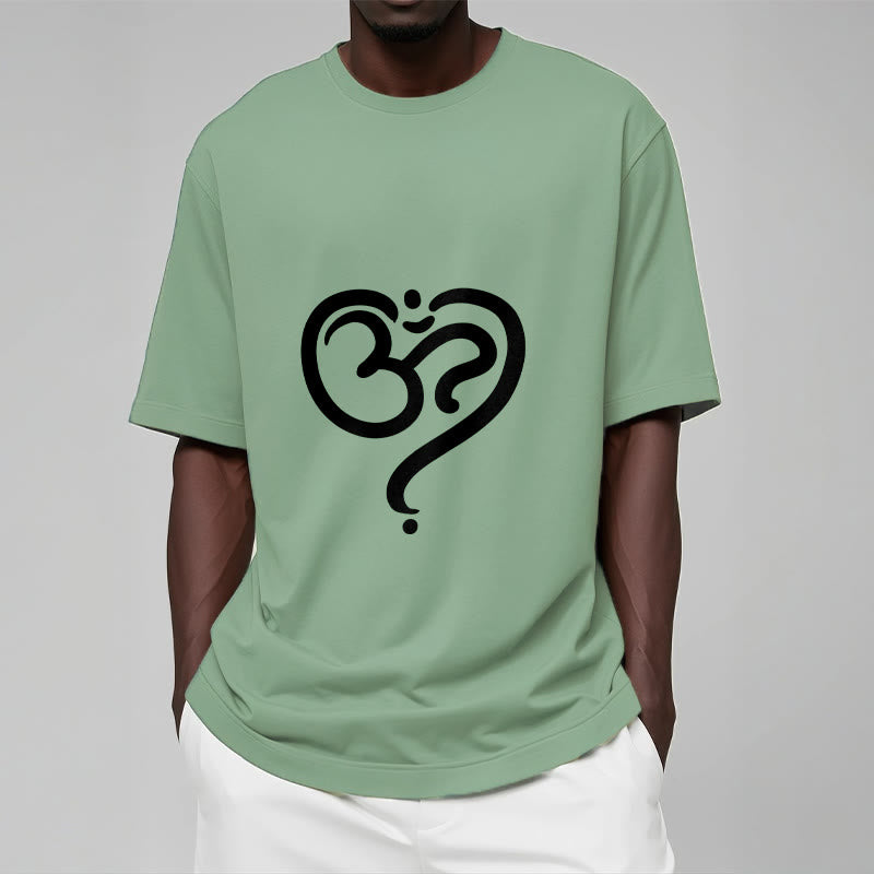 Camiseta con diseño de símbolo OM y corazón de amor con Buddha Stones - image 19