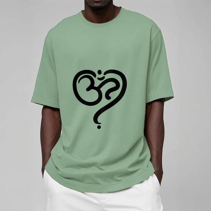 Camiseta con diseño de símbolo OM y corazón de amor con Buddha Stones - image 19