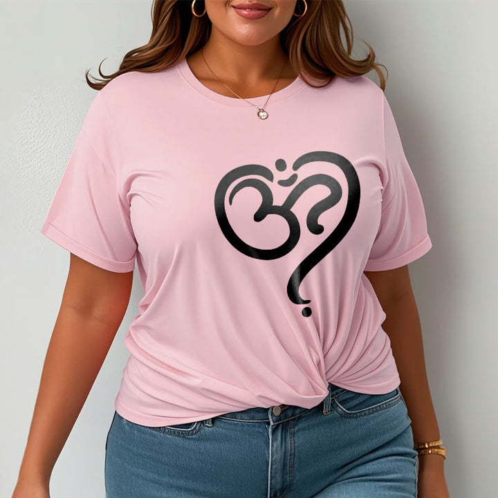 Camiseta con diseño de símbolo OM y corazón de amor con Buddha Stones - image 17