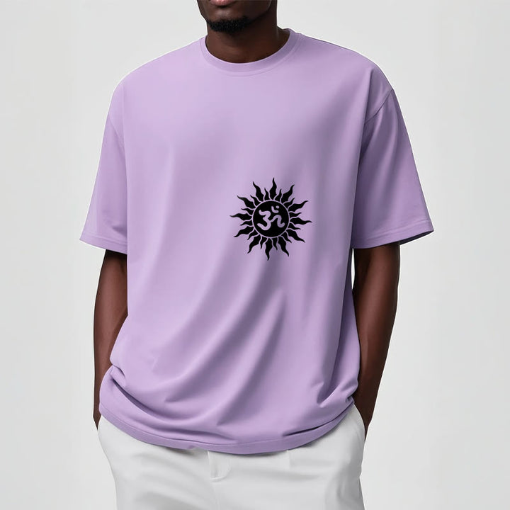 Camiseta con diseño de símbolo OM del sol y Buddha Stones - image 15
