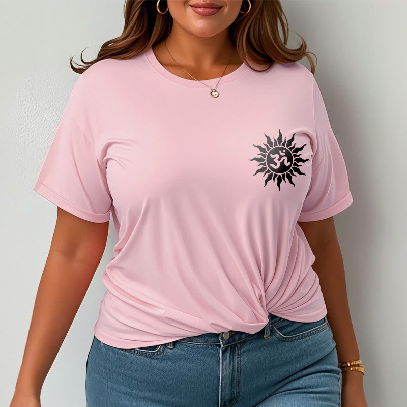 Camiseta con diseño de símbolo OM del sol y Buddha Stones - image 17