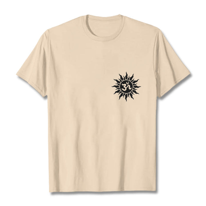 Camiseta con diseño de símbolo OM del sol y Buddha Stones - Sopa de mariscos - 2XL - image 12