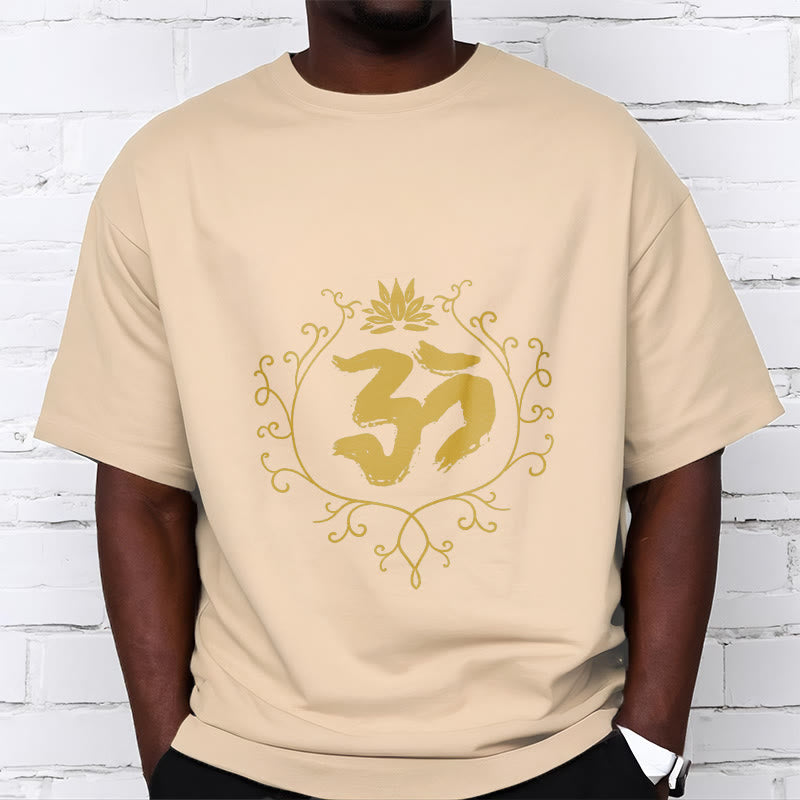 Camiseta de algodón con diseño de flor de loto, Buddha Stones y enredadera para meditación - image 10