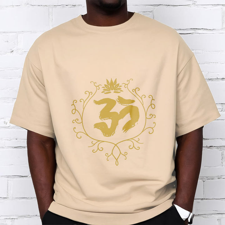 Camiseta de algodón con diseño de flor de loto, Buddha Stones y enredadera para meditación - image 10