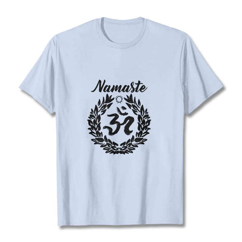 Camiseta de algodón con diseño de Buddha Stones para meditación - Cian claro - 2XL - image 19