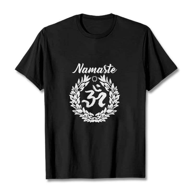 Camiseta de algodón con diseño de Buddha Stones para meditación - Negro - 2XL - image 4