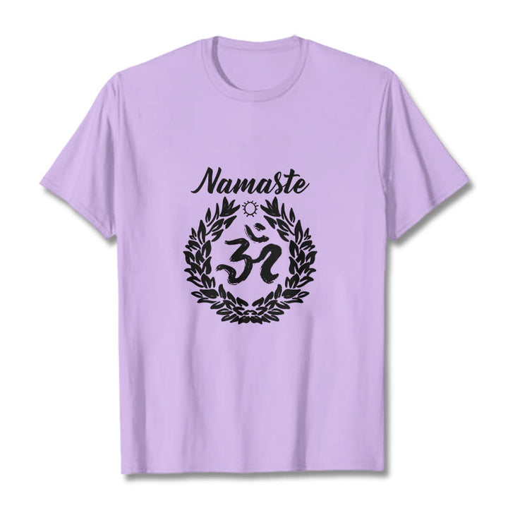 Camiseta de algodón con diseño de Buddha Stones para meditación - Ciruela - 2XL - image 17