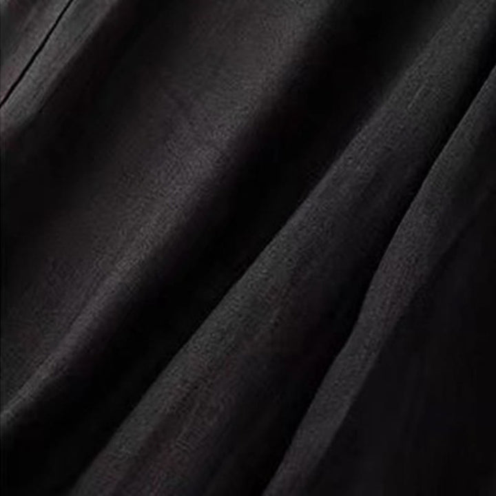 Pantalón capri de pierna ancha para mujer, de color liso, con un botón y bolsillos, estampado de Buddha Stones. - image 10