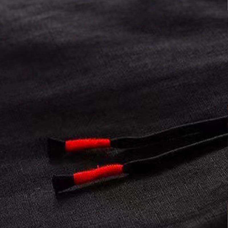 Pantalón capri de pierna ancha para mujer, de color liso, con un botón y bolsillos, estampado de Buddha Stones. - image 9